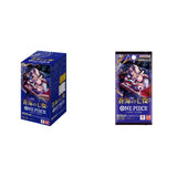 One Piece OP-14 Japanese booster box shown with a single booster pack