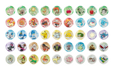 Pokémon Gem Pack Badge Set 2 regular pin designs featuring Pokémon from Gem Pack Vol. 4, Vol. 5 and Vol. 6
