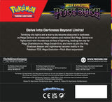 Pitch Black booster box back panel with set description, contents info, and barcode area