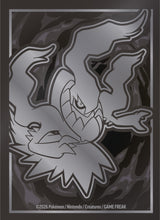 Pitch Black ETB 65 card sleeves with silver Darkrai and Zoroark art on black background