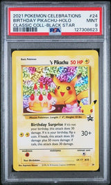 2021 Pokemon Celebrations Classic Collection Birthday Pikachu #24 PSA 9