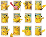Twelve regular Pokémon 30th Celebration Dream Drawing Pikachu figures with matching foil cards